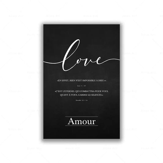Affiche murale "Amour"